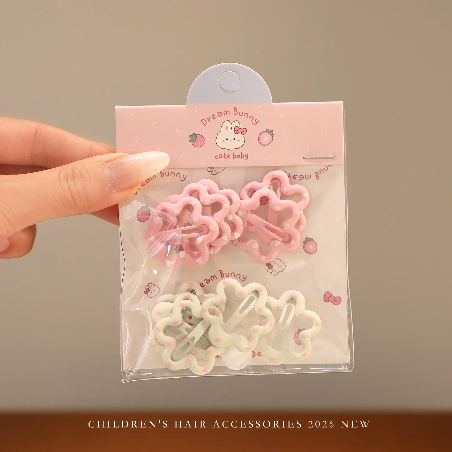 10 Stück/Set Weiße Rosa Stern-Blumen Haarspangen für Mädchen Niedliche Süße Kinder-Haarklammern Modische Prinzessinnen-Kopfbedeckung Kinder-Haaraccessoires – Detail 2