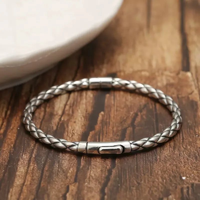 

Buckle Bracelet Women's Cool Style 925 Sterling Silver Fashion Personality Trendy Brand Korean Edition European and American Ret