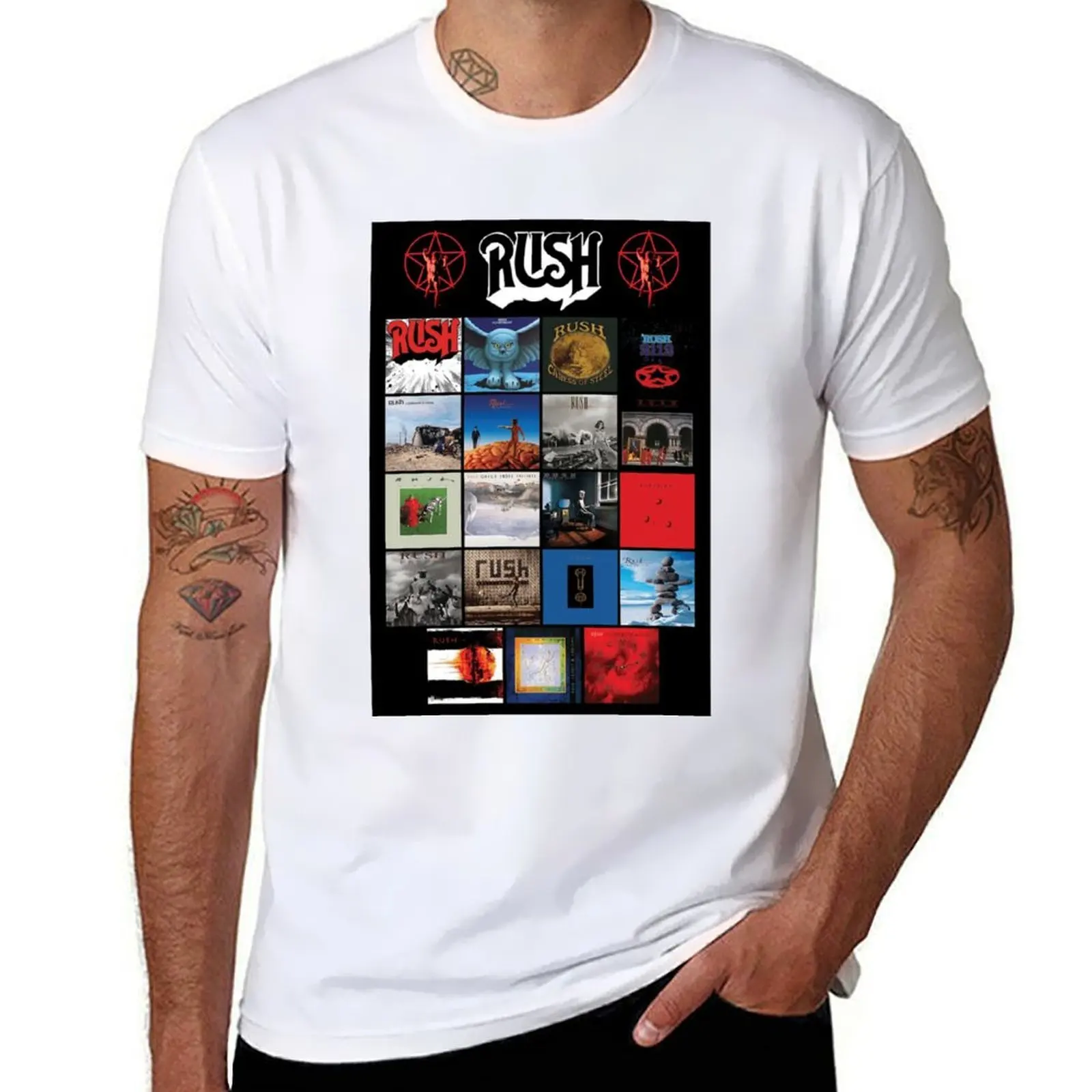 

Rushband T-Shirt t shirt for man 100 percent cotton t shirt man casual T-Shirt