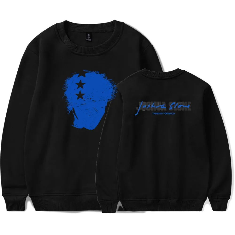 Joshua Slone Thinking Too Much Round Neck Long Sleeves T-shirt Casual Merch Tee Women Men Fashion T-shirt Unisex Tops