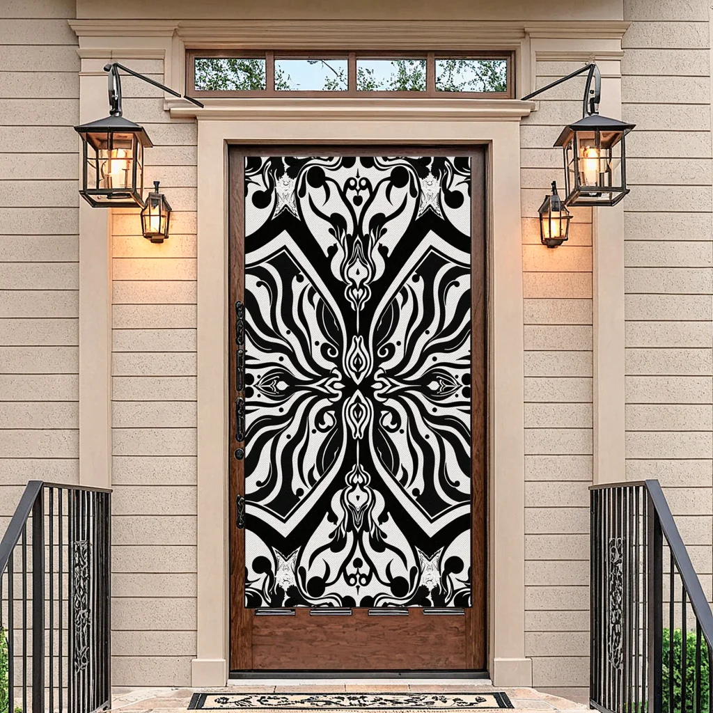 Tapestry Decorative Fabric Pattern Gothic Banner For Christmas Home Festive