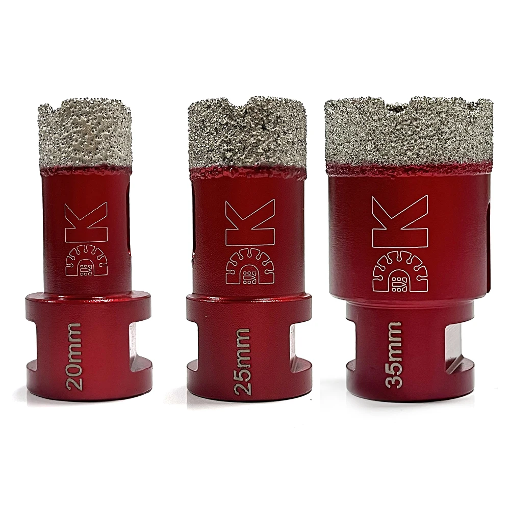 20 25 35mm M14 Thread Vacuum Brazed Diamond Drilling Core Bits Porcelain Tile Dry Drill Bits Marble Stone Masonry Hole Saw