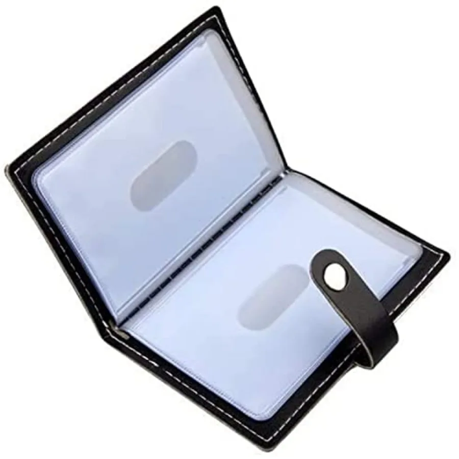Elegant Soft Leather Credit Card Holder Organizer