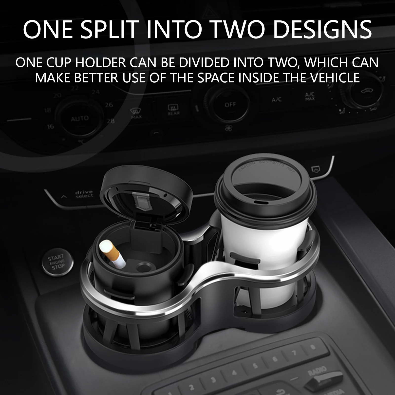 

Универсальный автомобильный держатель для чашки, расширитель, двухпозиционный автомобильный держатель для чашки, конвертер для большинства автомобилей, грузовиков, внедорожников