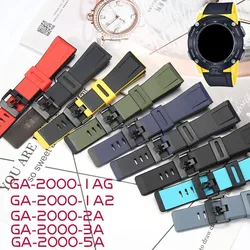 24mm Resin Strap For Casio PROTREK GA2000 PRG-600 PRW-6600 PRG-650 Men's Sports Waterproof Rubber Band Watch Accessories