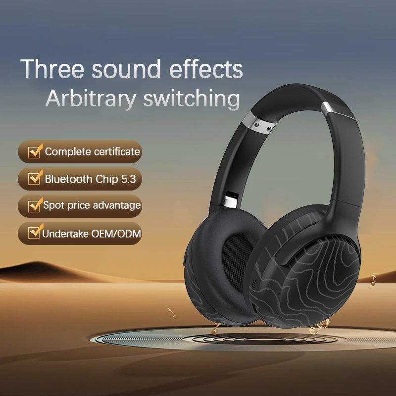 5.3 Bluetooth Headsets Plug-in Music Wireless Headphones Noise-cancelling Sports 3D Stereo Full Earcup Headset for Apple Android