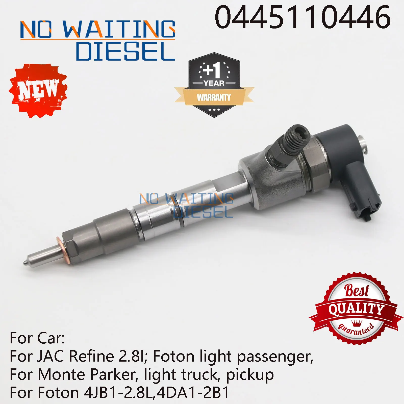 0445110446 Common Rail Exchange Injectors 0 445 110 446 Diesel Fuel Injection Systems E049332000035 For Bosch Injector