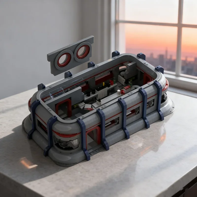 

1826 деталей MOC: Конструктор «Битва на Звездной войне: Эпизод II» (Dex's Diner). Развивающая игрушка-конструктор, идея для подарка на Рождество, DIY-набор, обучающий конструктор.