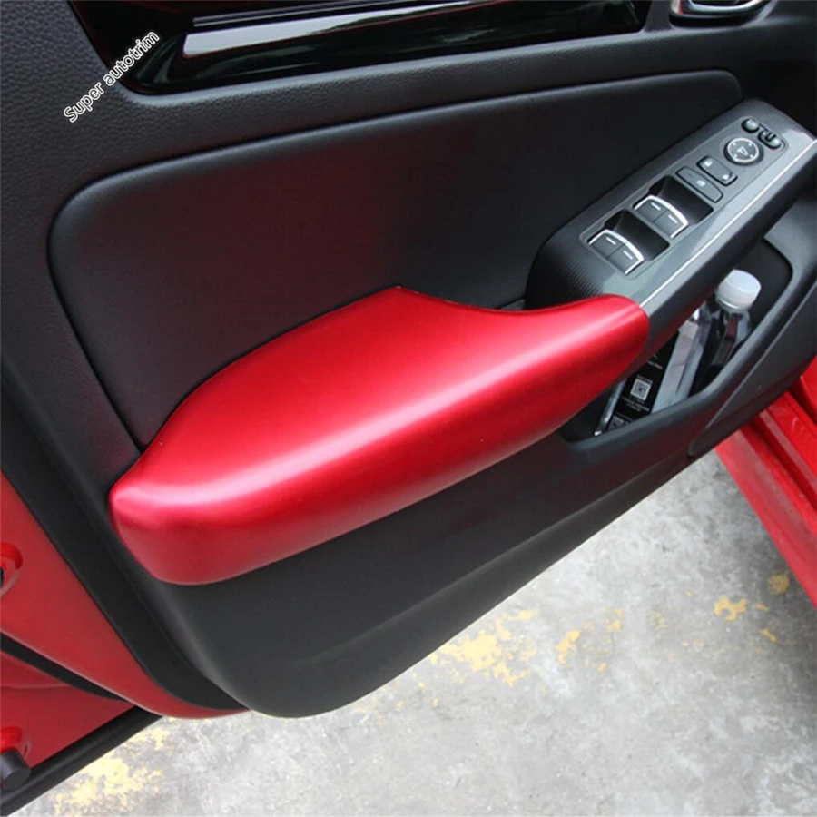 

Steering Wheel / Gear Shift Panel / Handle Bowl / Door Armrest Strip Cover Trim For Honda Civic 11th 2022 - 2024 Red Accessories