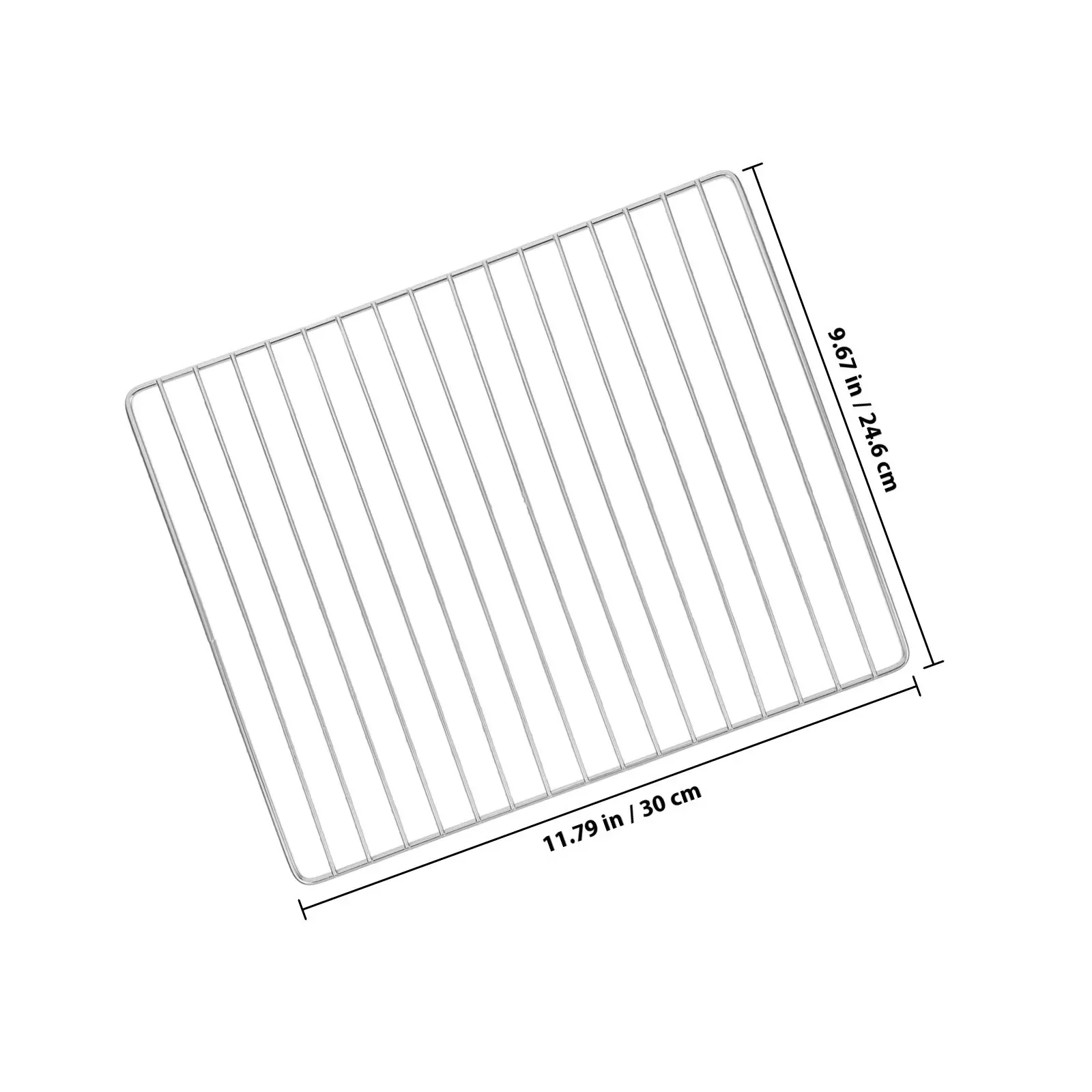 Stainless Steel Barbecue Wire Mesh Baking Net Grill Cooking Grid Grate Outdoor Bbq Picnic 30x25cm Heavy Duty Non-Warping
