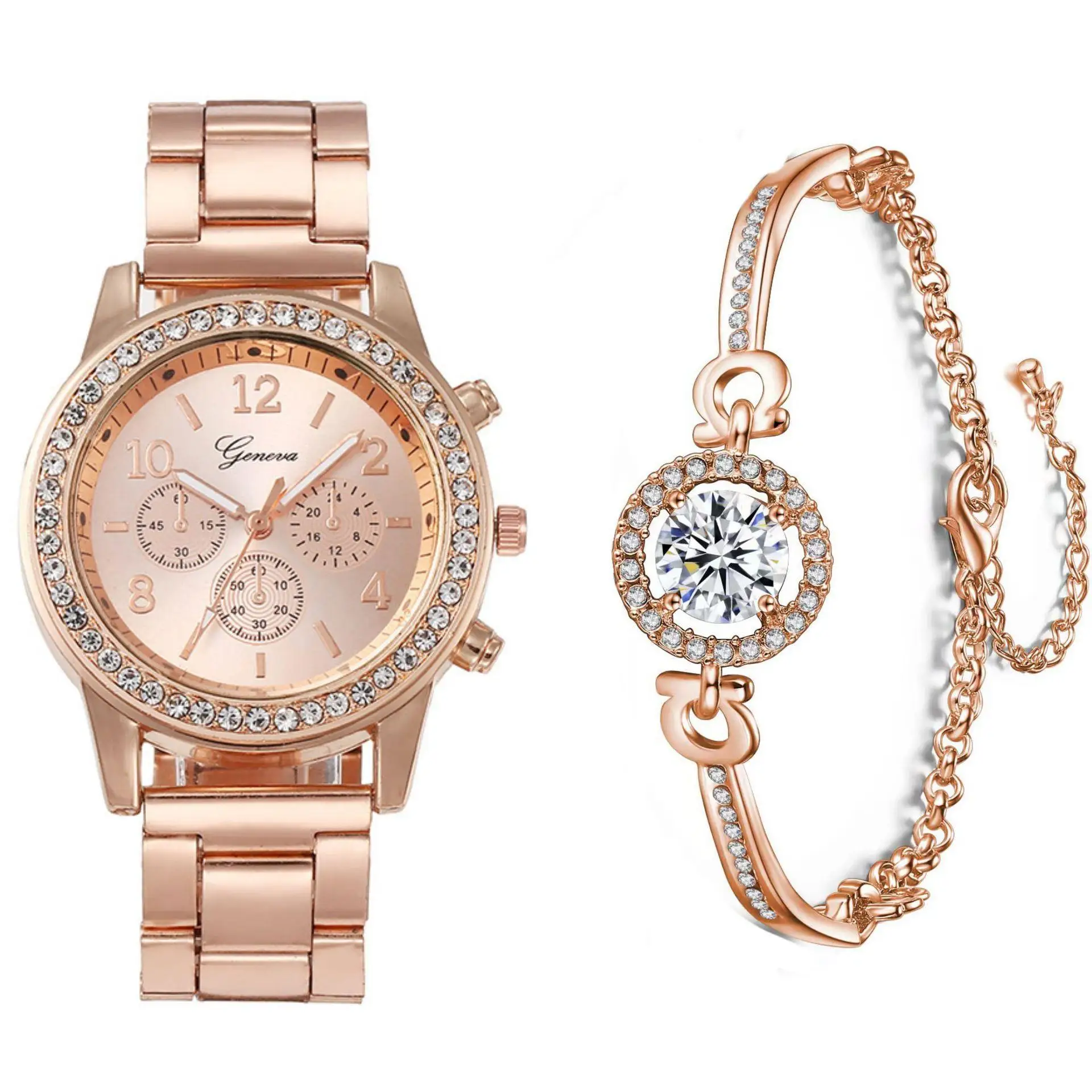 Women's Gift Set,Two-Piece Set, Women's Bracelet and Watch, Deaf Line, Luxury Accessories, Suitable for Foreign Trade 2