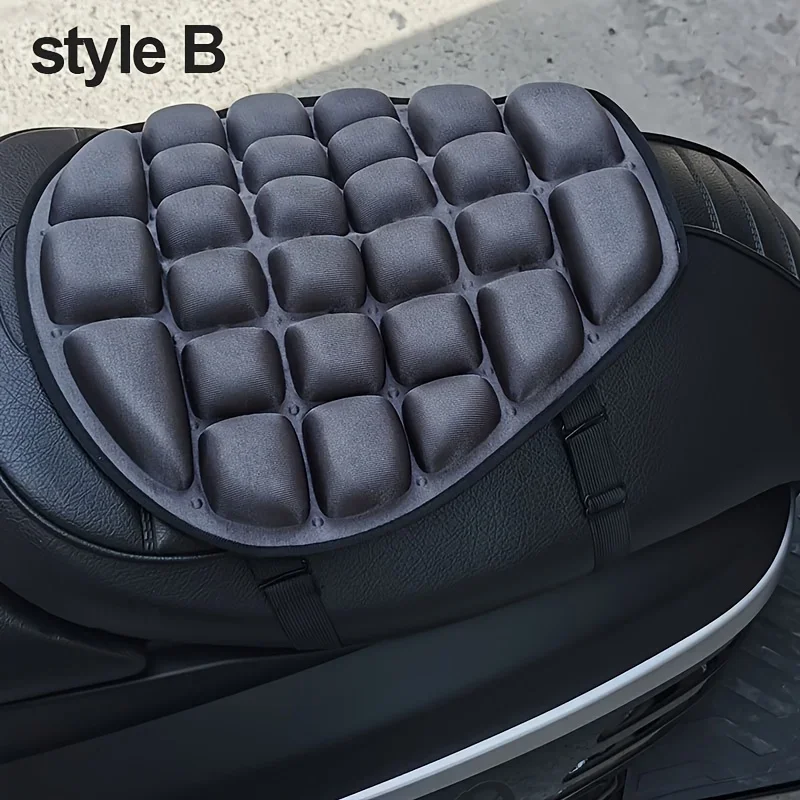 

Motorcycle Seat Cushion - Black Foam, Soft, Comfortable, Breathable. For Motorcycles & Electric Bikes Accessories
