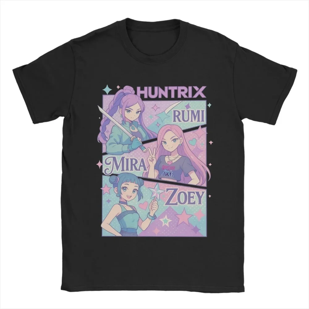 

New Kpop Demon Hunter Movie Poster Couple T Shirts Men O Neck Plus Size 5xl Tees Short Sleeve Y2k Casual Tops Can Be Customized