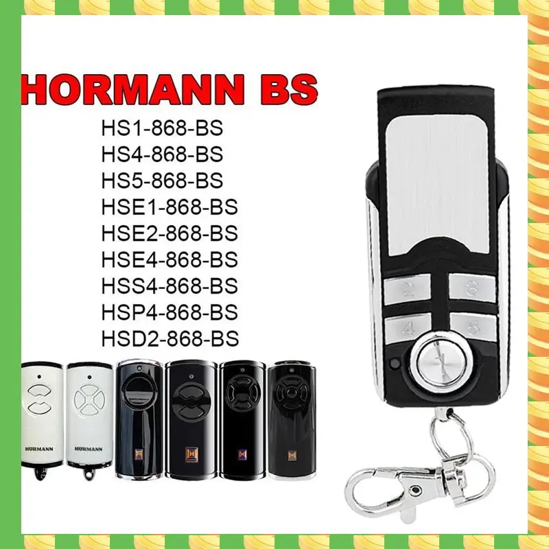 

AB53 4 Button Garage Door Remote Control Gate Remote Control 868Mhz Gate Opener For HORMANN HSE2-868-BS HSE4-868-BS