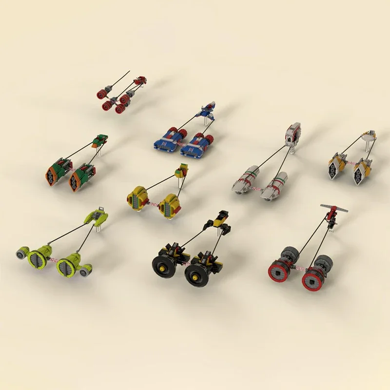 

MOC Science Fiction Movie (STAR BATTLE) Ultimate Podracer Bundle Series Building Blocks Model Toys Festival Gifts Toy For Boy