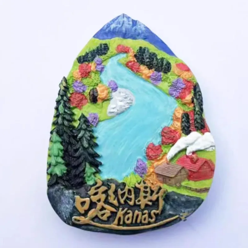 China Xinjiang Qingdao Chongqing Fridge Magnets Message Board Decorative Travel Souvenir Refrigerator Sticker Home Decor Gifts