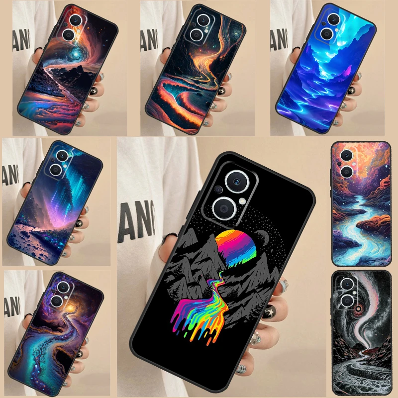 Cosmic River For OPPO Reno 4Z 2Z 5Z 8T 4 5 6 7 8 Lite Case For OPPO Find X5 X2 X3 Lite Neo X6 Pro Cover