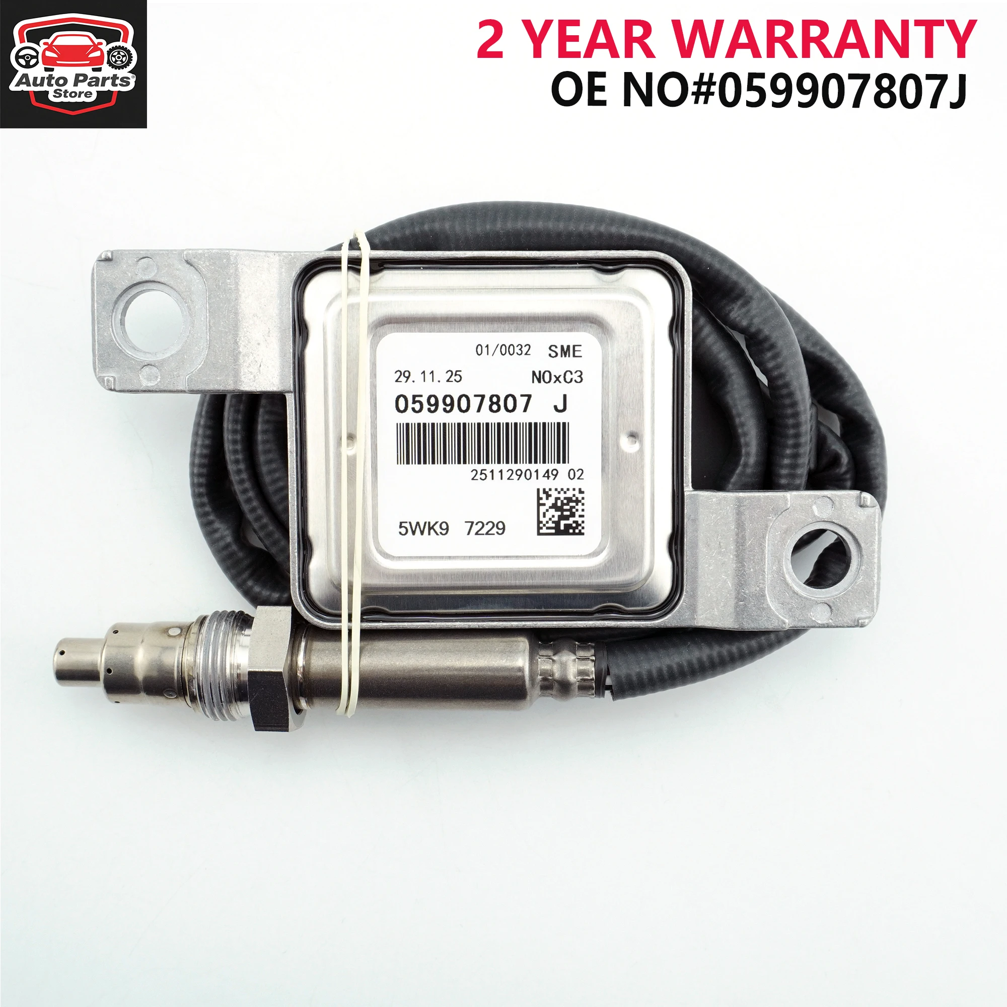 

Nitrogen Oxide Sensor NOx Sensor 5WK97229 059907807J Fits For VW Touareg 3.0 TDI Audi A4 S4 A5 A6 Q5 A7 A8