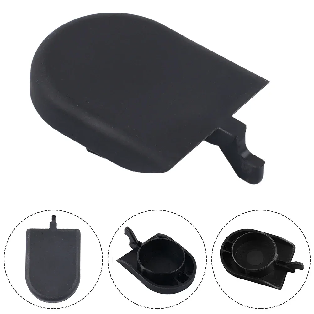 1x Car Vehicle Front Wiper Blade Cover Plastic Cap Compatible For Outlander 2017-2020 Automotive Accessories Black