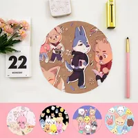 Hot-Kpop-Stray-kids-skzooINS Tide Round Office Gaming Thickened Writing Pad Non-slip Cushion Mouse Pad for Teen Girls Bedroom