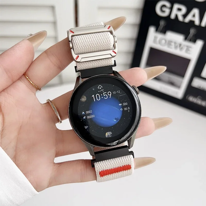 22 mm elastisches Nylonband für Xiaomi Watch 2 Pro S4 S3 S2 S1 Pro Active geflochtenes Uhrenarmband für Mi Watch Color Miwatch Color 2 – Detail 20