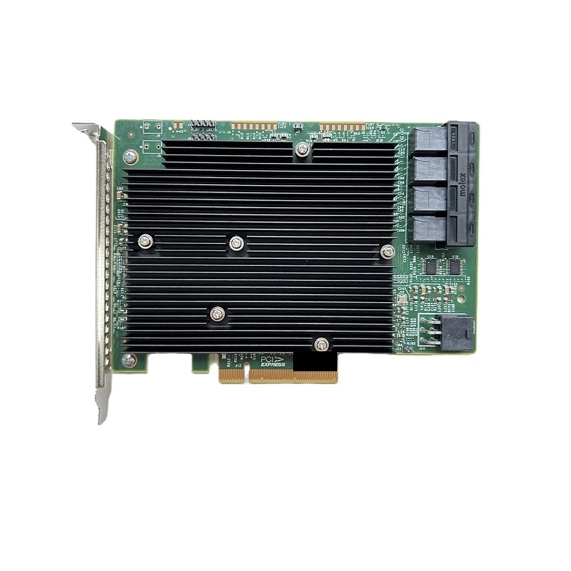 For LSI 9300-16i 16-port 12Gb HBA Pass-through Card, Expansion Card Supports 16T SAS 3008