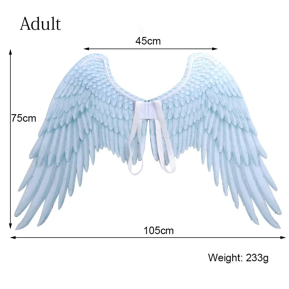 Wysokiej jakości pianka Pu miękka Engelenvleugels dorosłe kobiety przebranie na karnawał czarno-biała Asas De Anjo Alas De Angel Wings