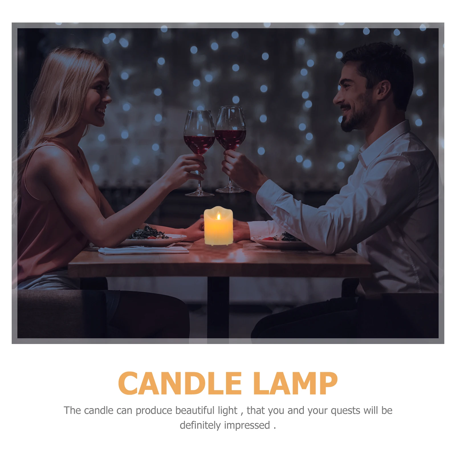 1 Set Led Electric Lamp Simulation Lamp Decor For Party Atmosphere Bedroom Living Room Festival Simulated Light Desktop