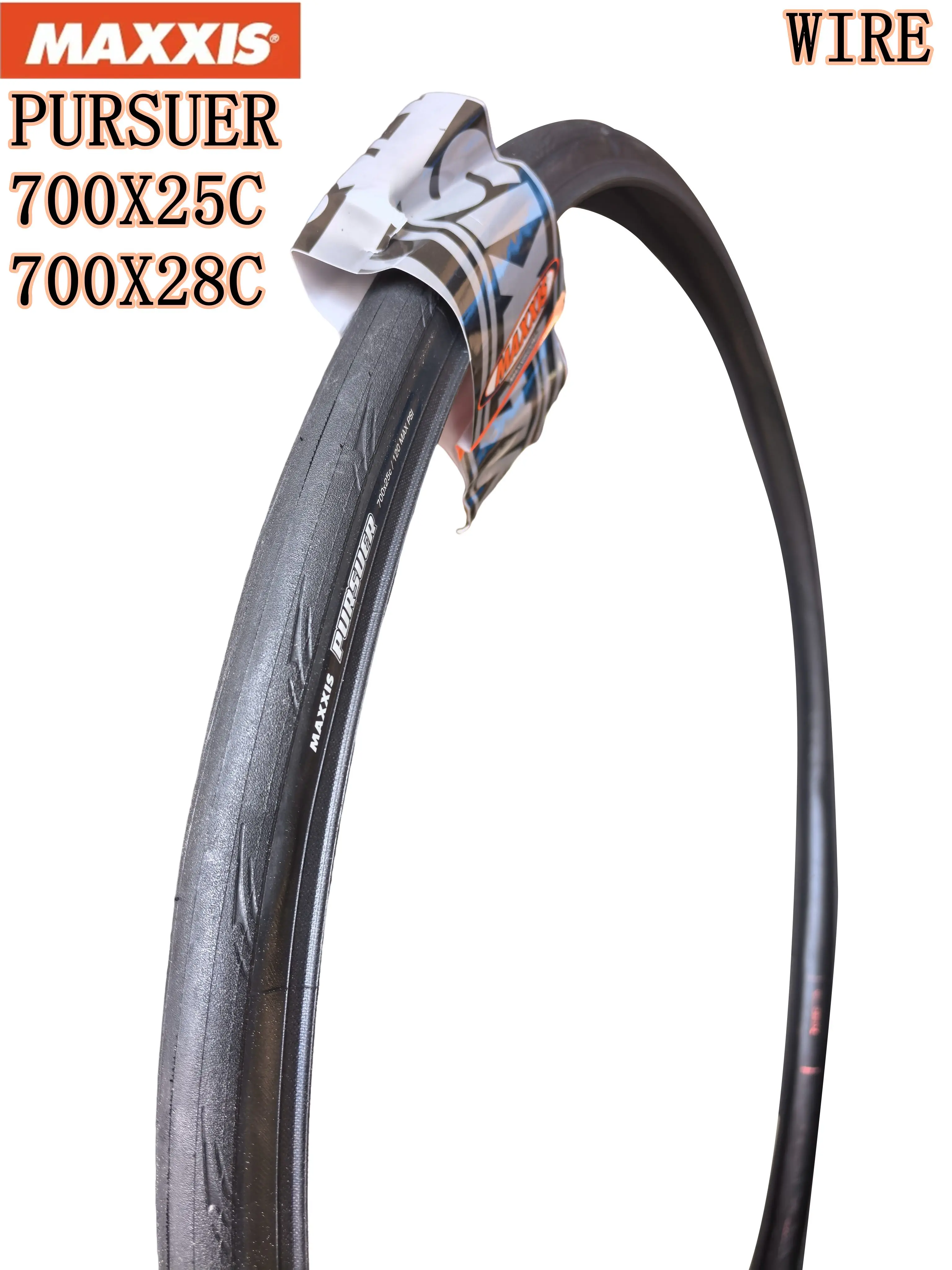 MAXXIS PURSUER Neumático de nivel deportivo duradero antipinchazos para bicicleta de carretera Neumático de entrenamiento E-BIKE 700 × 25C 700 × 28C