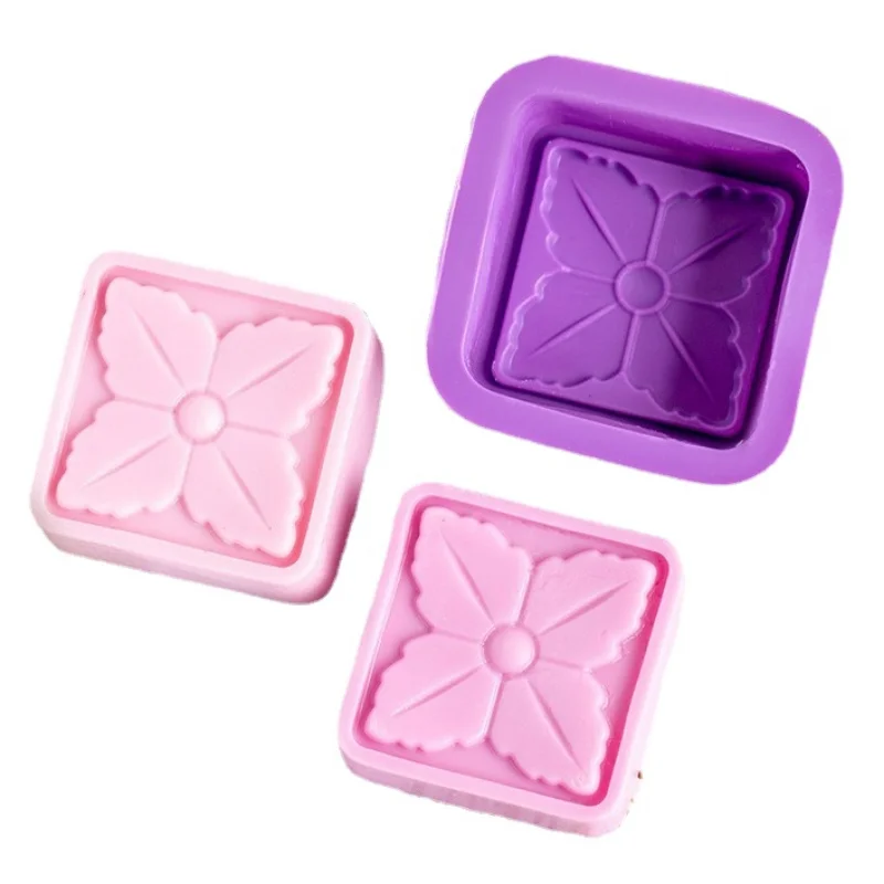 Multi Style Clover Silicone Soap Mold Flower Candle Resin Plaster Mould Chocolate Cake Making Tool Home Decor Mother‘s Day Gifts