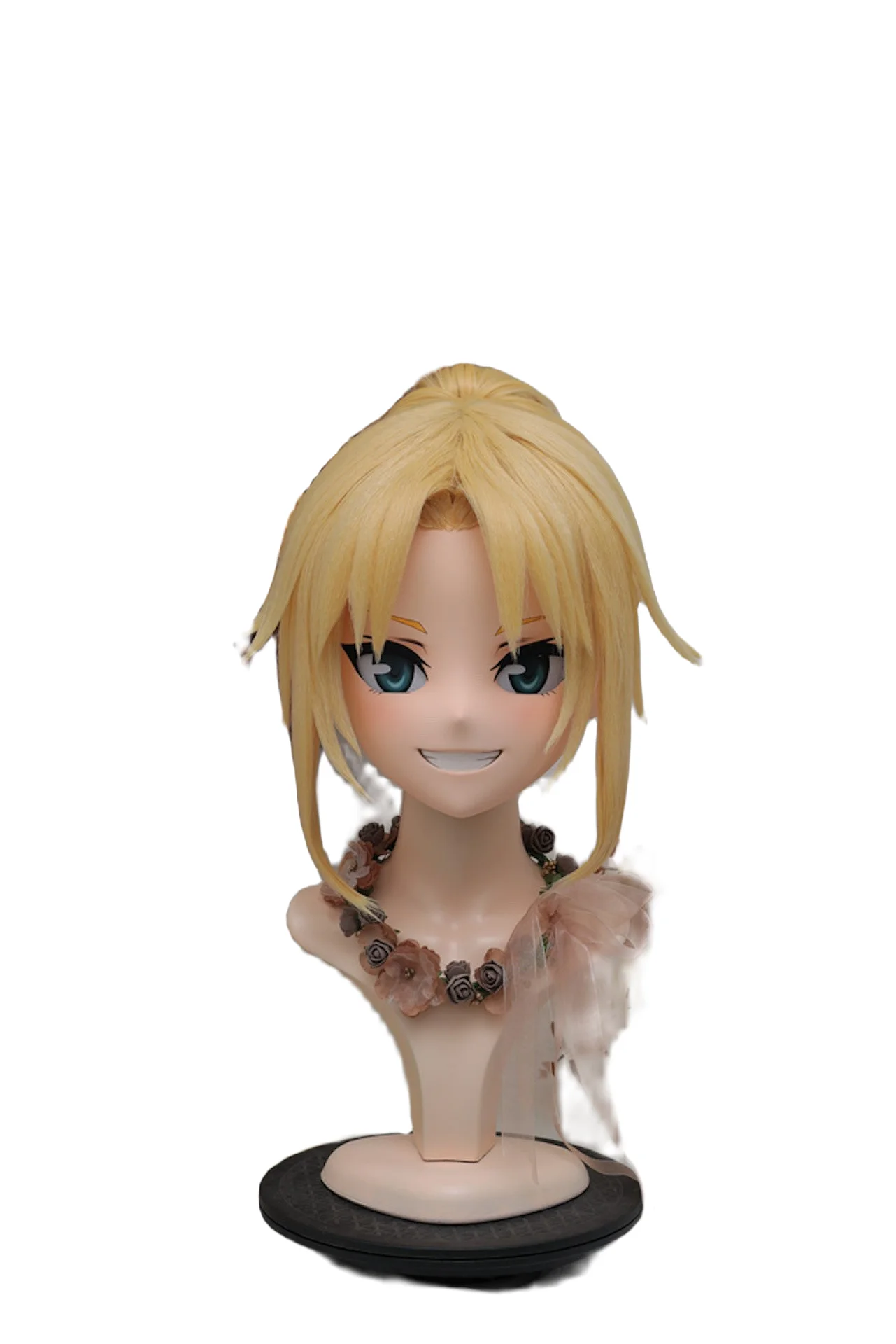 

(NFD-618) Customize Character Female/Girl Resin Kig Half Head With Lock Anime Cosplay Japanese Animego Kigurumi Mask