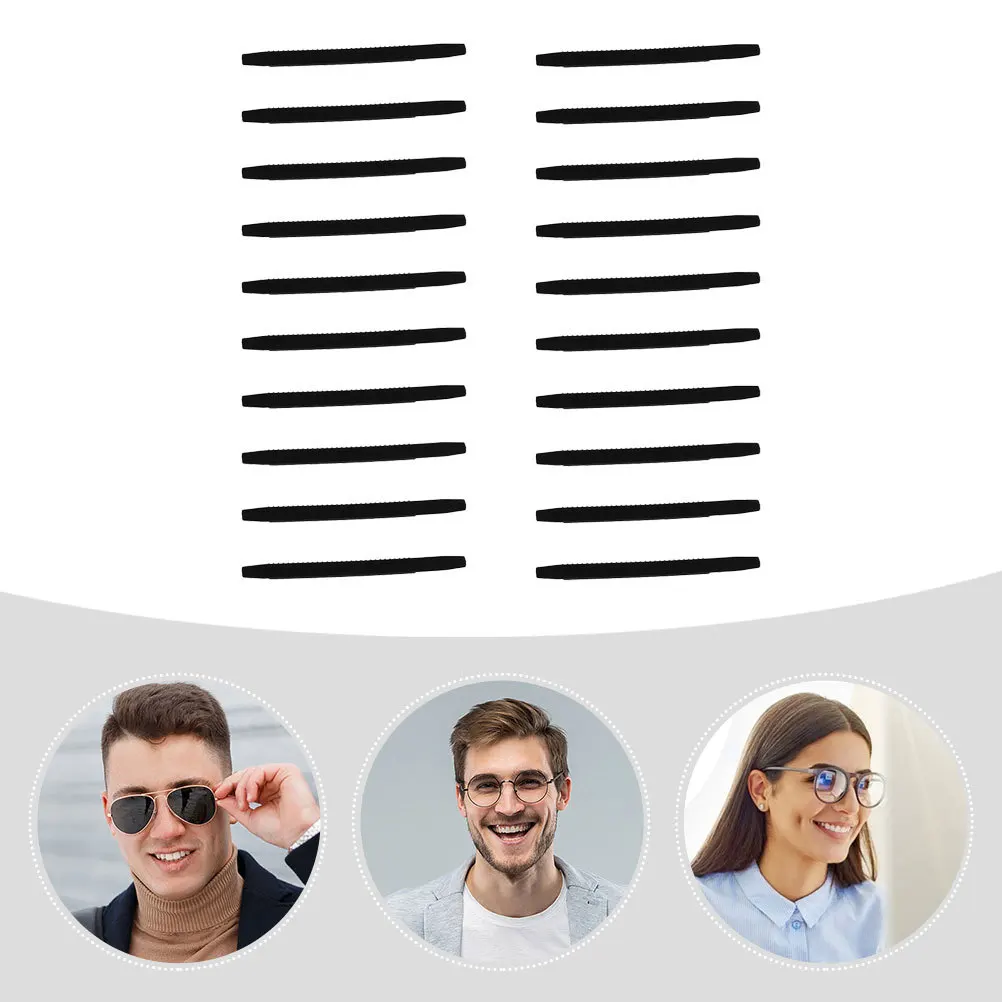 

30Pcs Non-Slip Glasses Cushions Silicone Eyeglass Pads Anti-Skid Ear Grips for Running Swimming Gymnastics Glasses Grips