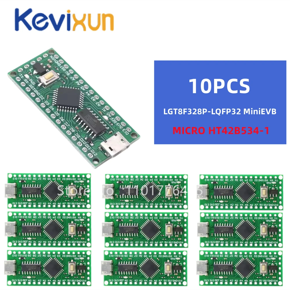 Imagem -03 - Micro Usb para Arduino Compatível com Atmega328 Nano V3.0 Lgt8f328p Ch340c Ht42b5341 Sop16 Lgt8f328p-lqfp32 Minievb Tipo-c