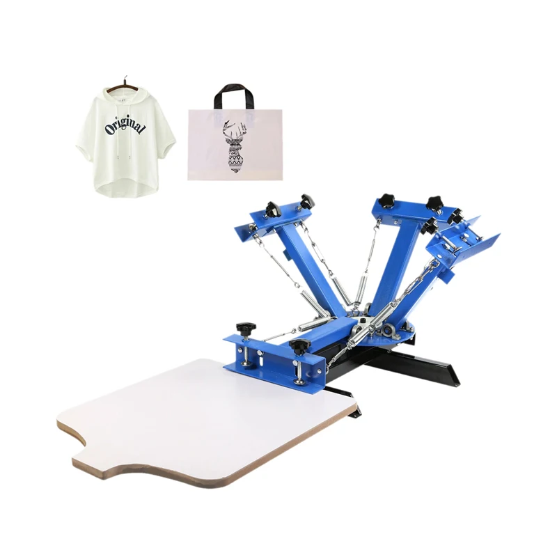 Forhot Sale 4 Color 1 Station Silk Screen Printing Machine