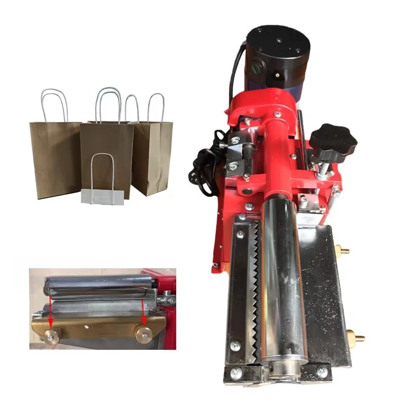 Paper bag handle manual gluing machine edge gluing machine
