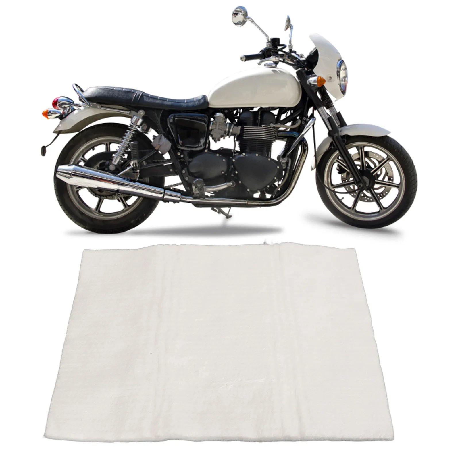 2pcs Automotive Exhaust Pipe Fiberglass Sound-Absorbing Cotton Sound-Absorbing Packaging Fabric Muffler Muffler Packaging Fabric