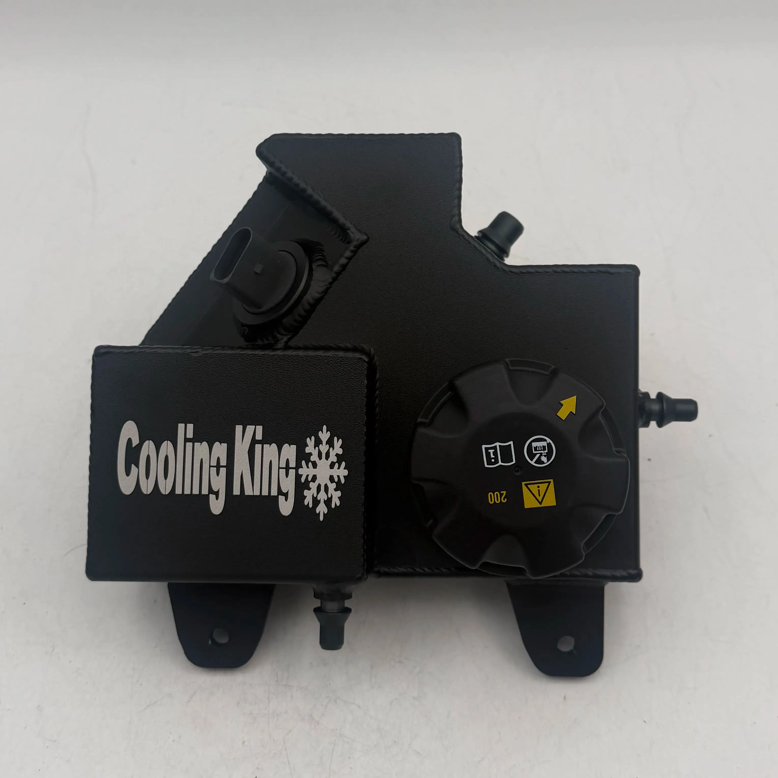 2.5mm Aluminum Coolant Expansion Tank OE#17138090271 With Cap & Sensor Port For BMW F90 M5 2018‑2023 Radiator Overflow Reservoir