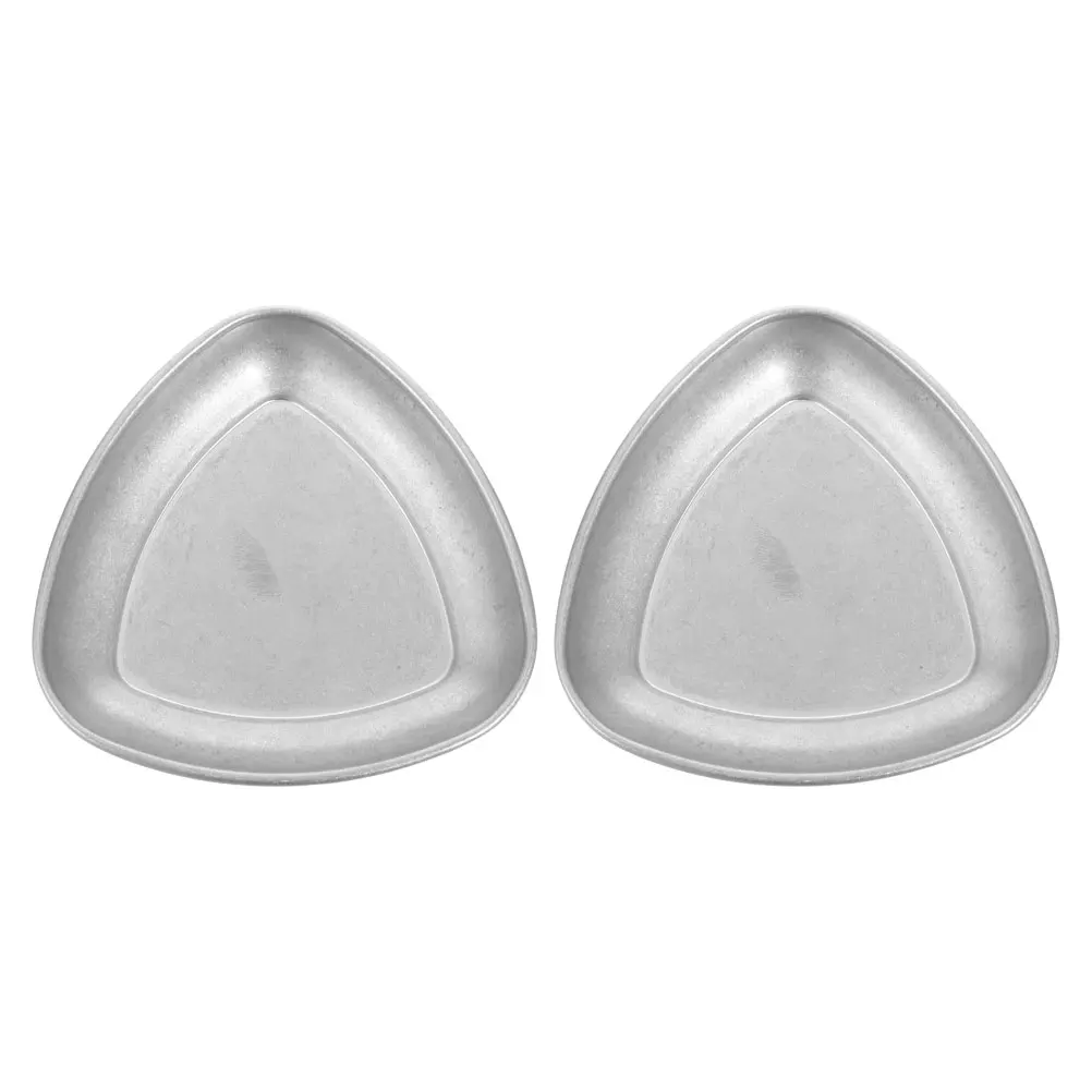 

2 Pcs Coffee Bean Tray Vintage Stainless Steel Display Samples Green Roasted Beans Dosing Spoon Measuring Plate Loose Tea Single