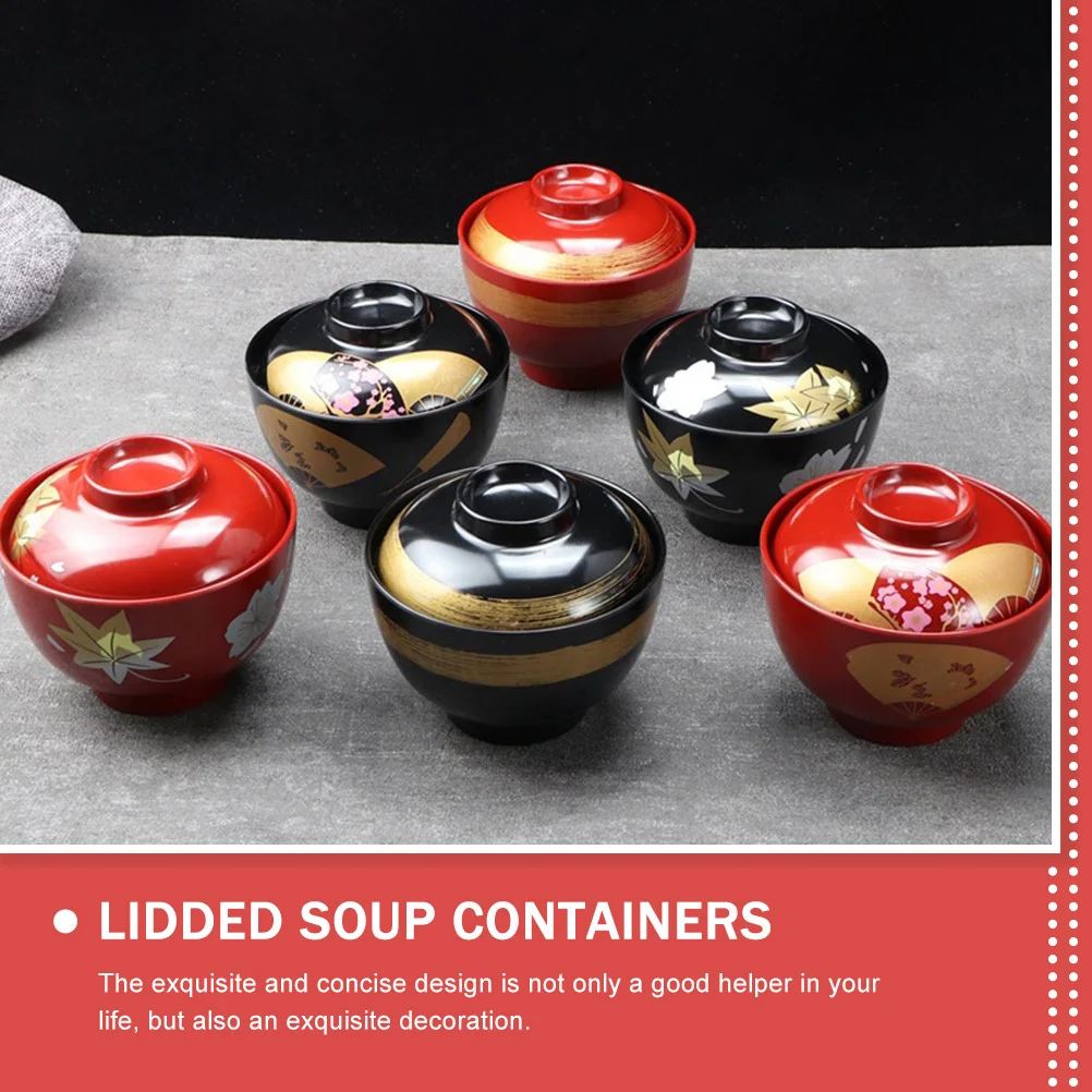 

1 set 1 Set Of Japanese Lidded Soup Bowl 1200Ml Premium Sturdy Material Food Safe For Rice Soup Appetizers Heat Retaining Smooth