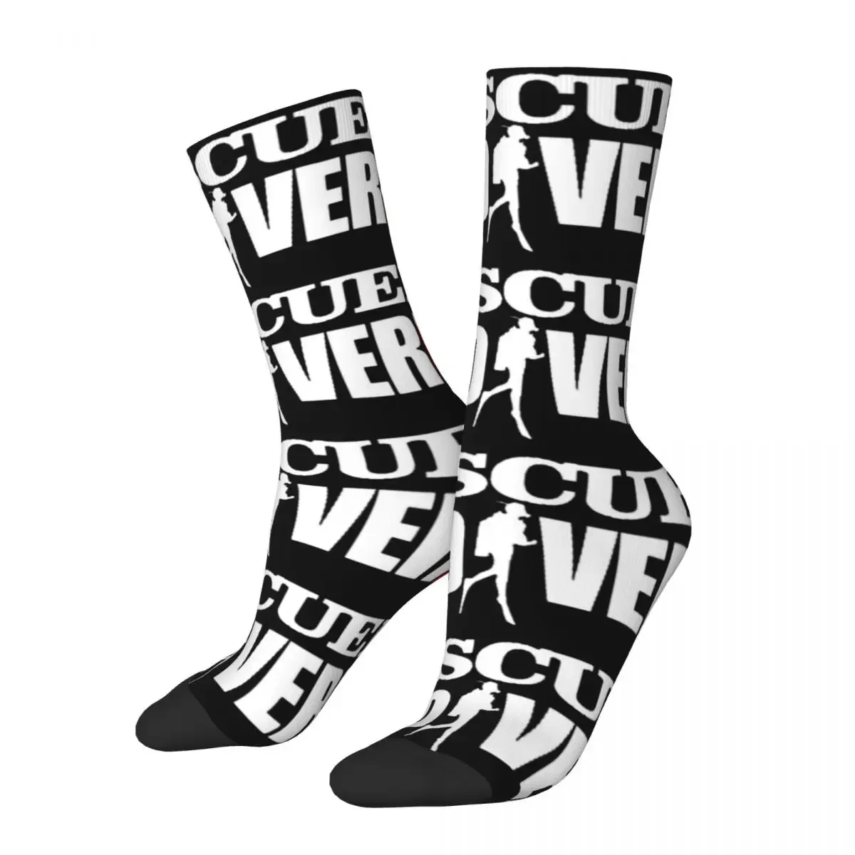 Funny Men's Women's Rescue Diver Crew Socks Diving Flag Merch Sports Socks Warm Wonderful Gifts