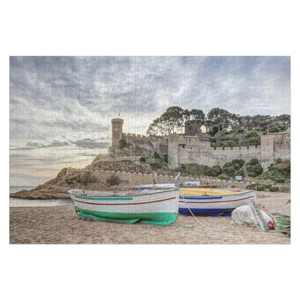 Amanecer en la playa (Tossa de Mar, cataluña) Rompecabezas personalizado para niños Regalos personalizados Rompecabezas