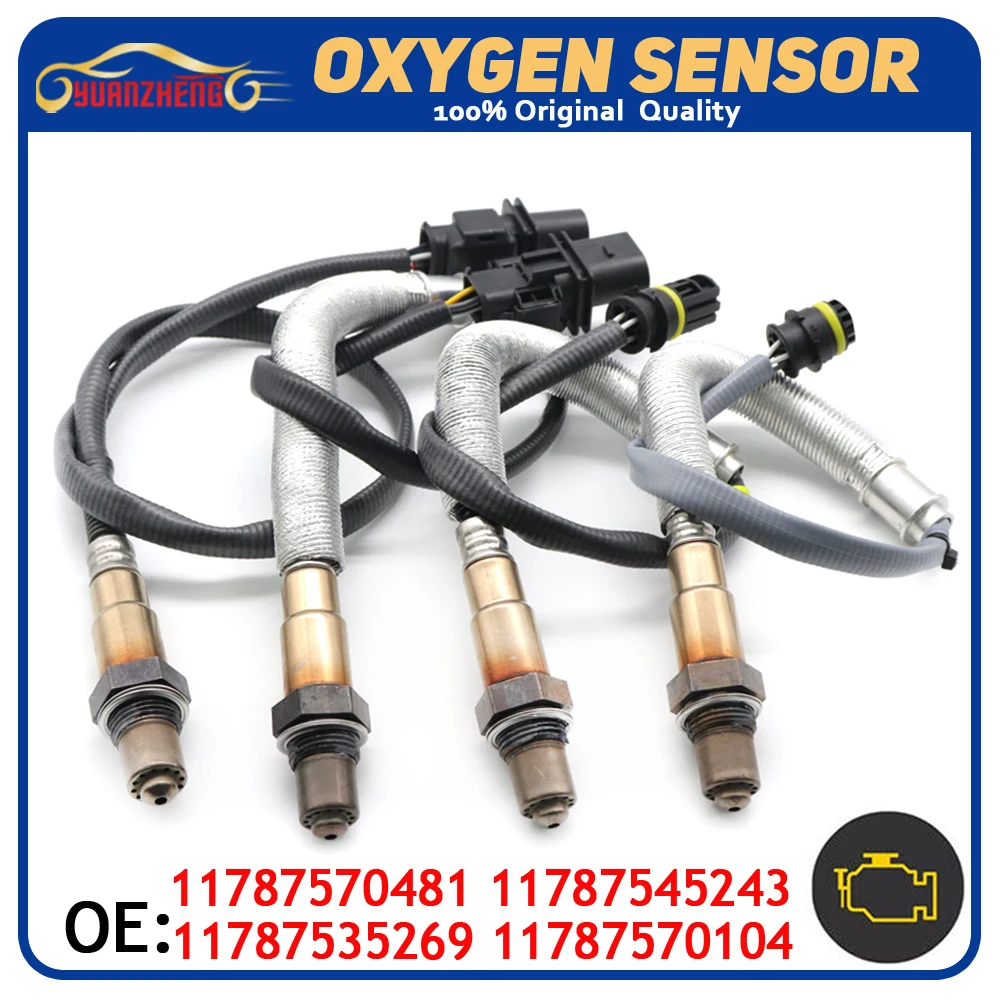 

4pcs 11787570481 11787545243 11787535269 11787570104 Upstream down Lambda Probe O2 Oxygen Sensor For BMW 1 3 120i 320i E90