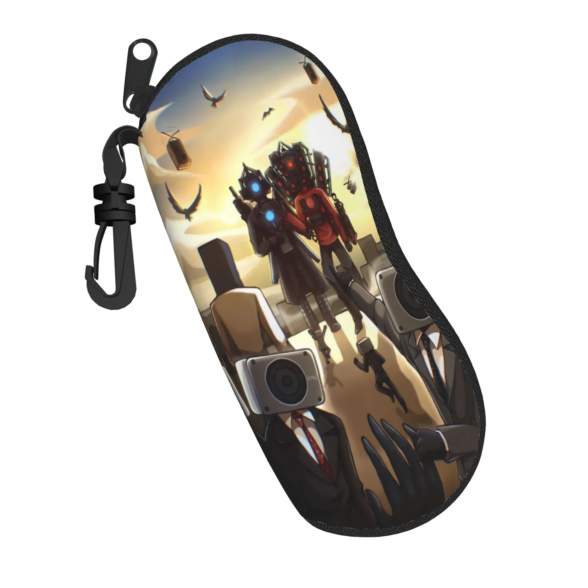 Harajuku Cartoon Glasses Case Titan Speakerman Skibidi Toilet Merch  Box  Sunglasses Protector Ins Style Eyeglasses Box