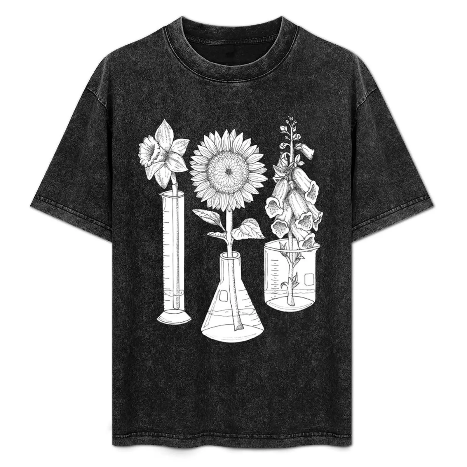 

Flowers and Lab Glassware T-Shirt