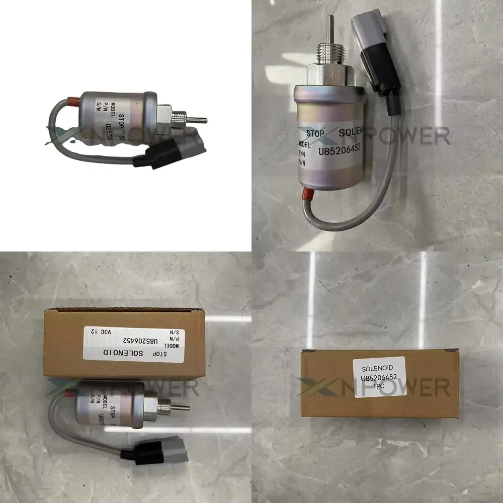 2026 Hot Item Engine U85206452 U85206451 Excavator Parts 402D 403D Fuel Shutoff Solenoid U85206452 Machinery Engine
