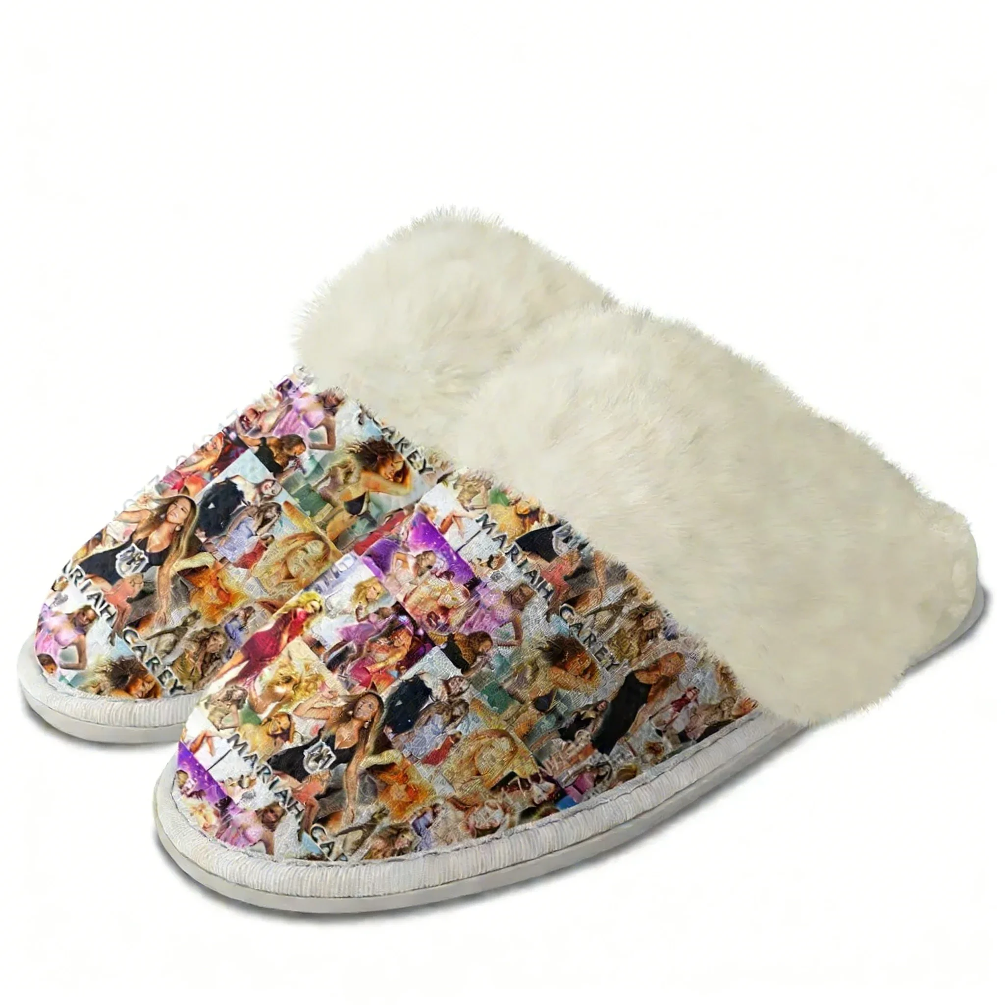 

Плюшевые тапочки Mariah Carey Hip hop Singer, теплые, дышащие, домашние, хлопковые, термостойкие, легкие, для мужчин и женщин