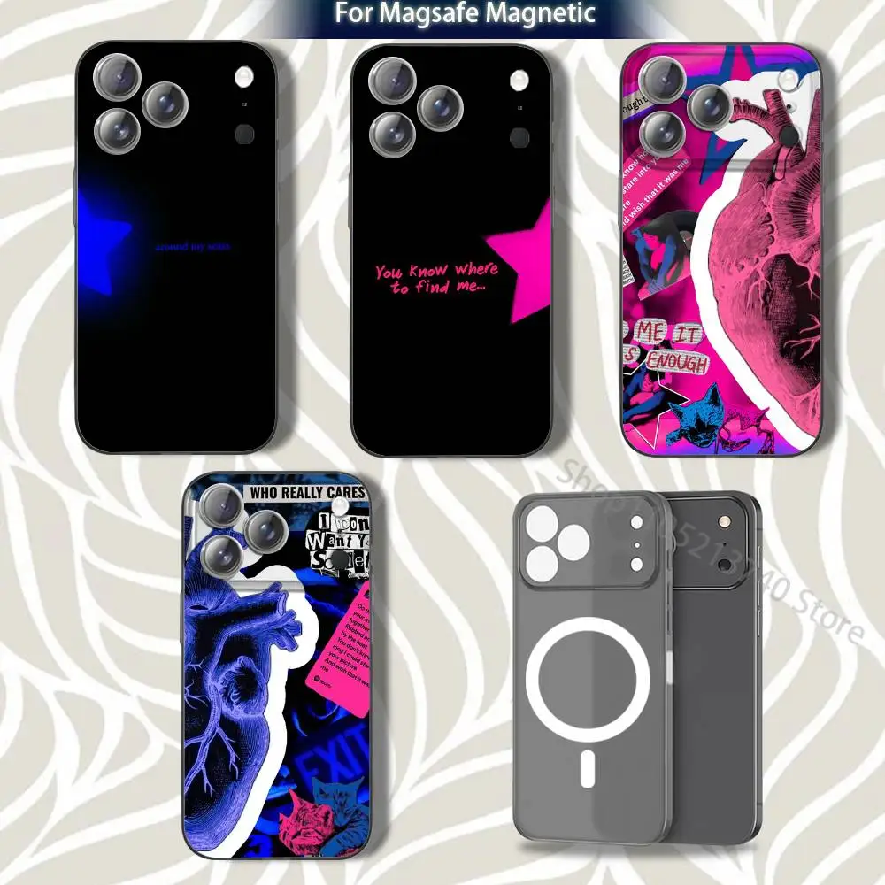 

matching TV C-Couple GirlS For iPhone 17,12,11,14,13,15,16,Plus,Air,Pro,Max,E,Mini for Magsafe Magnetic Frosted Grey Phone Case