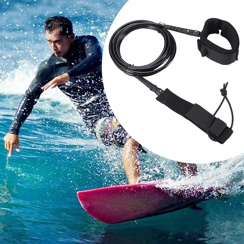 Bodyboard Leash Paddle Board Accessories Surfboard Foot Rope Paddle Board Replacement Parts Straight Surf Board Leashes For