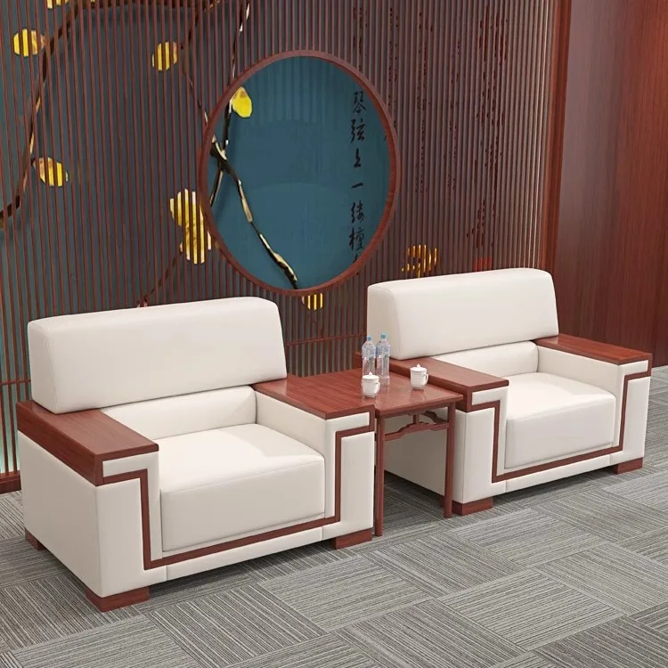 Divano da ufficio, reception VIP nell'area reception, divano da conferenza