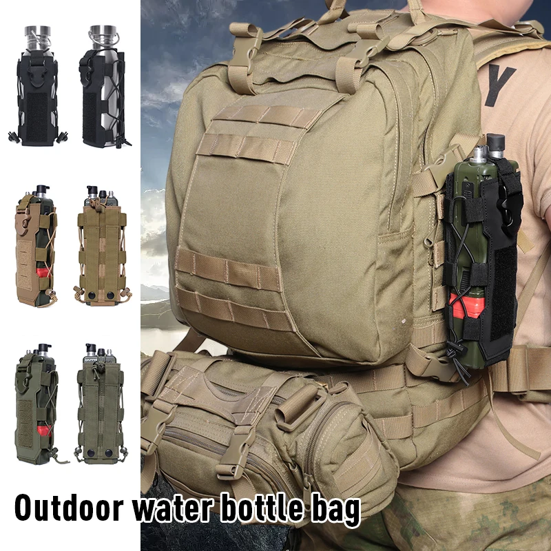 Outdoor-Reise Kessel Tasche Sporttasche taktische Wasser flasche Beutel Kombination Rucksack für große Wander Freizeit Tasche